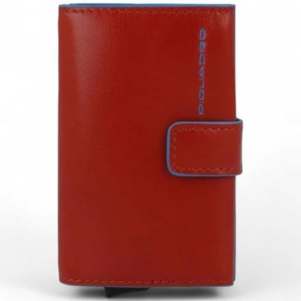 Piquadro Blue Square Unisex Bruin lederen kaarthouder - PP5649B2BLR-CU4