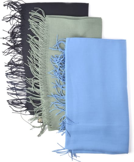 Giuliano zachte sjaal - Jeansblauw - Dames - Warm