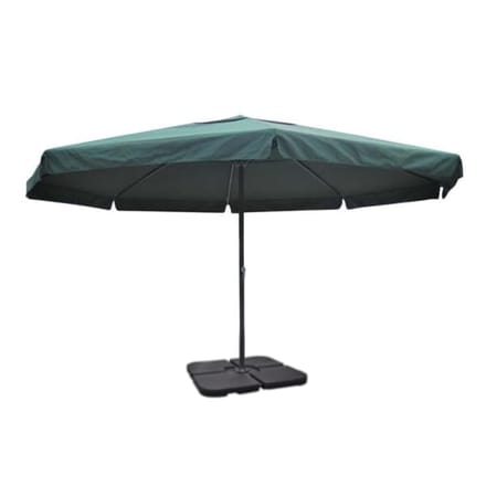 vidaXL - Parasol - met - draagbare - voet - aluminium - (groen)