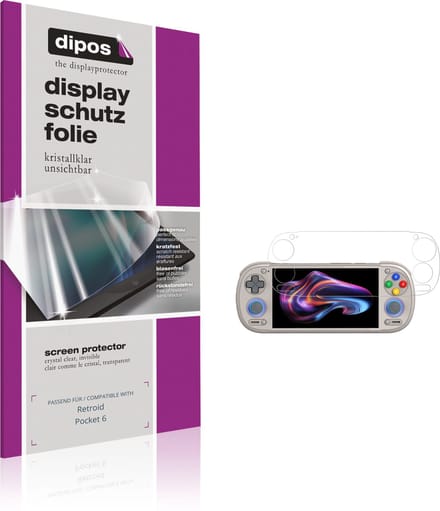 dipos – 2x Beschermfolie geschikt voor Retroid Pocket 6 | Krasbestendige & heldere Screenprotector Ultra-Thin