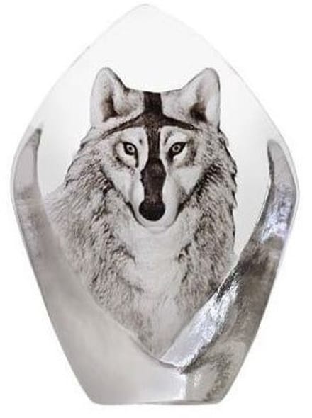 Mats Jonasson Wolf Glas Zweden - Helder, Grijs - Voor Binnen - Staand