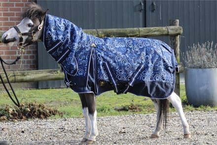 MHS Regendeken Dream 100 gram vaste hals 60/80 cm Navy Curl