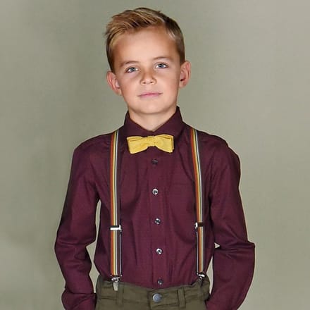 Sir Redman - Strikken - kinderstrik Corduroy mosterd - mosterdgeel