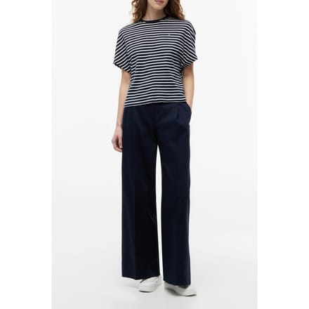 Tommy Hilfiger Cody Regular Batwing C-neck Breton Stripe Dark Night/ecru Größe: M | Hemden Outlet | Damen | Schwarz