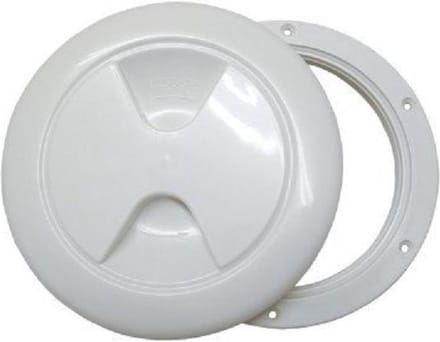 Ronde witte inspectiedeksels boot - wit - Gat diameter 138mm