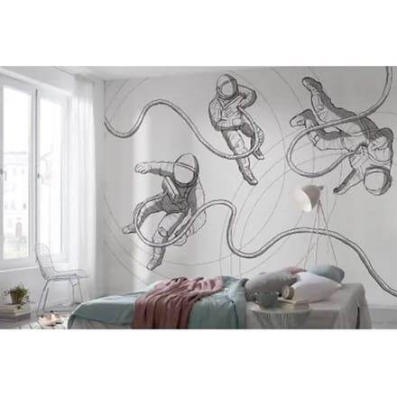 Fotobehang - Extraordinary Astronauts 400x280cm - Vliesbehang