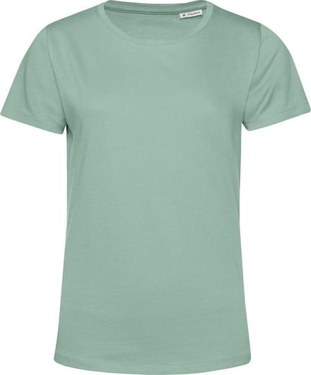 B&C Dames/dames E150 Organic T-Shirt met korte mouwen (Salie Groen)