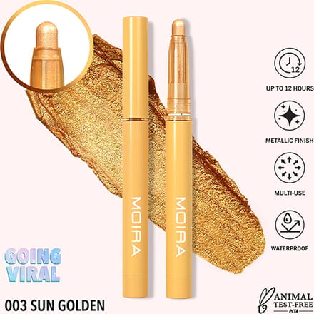 Moira Stellar Glaze Stick Eyeshadow 003Sun Golden