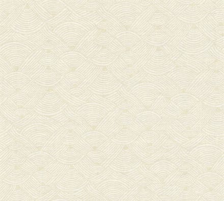 GOLVEN BEHANG | Grafisch - beige wit - A.S. Création Nara
