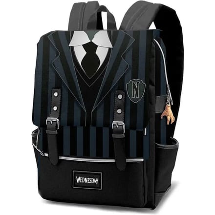 Karactermania - Wednesday - Retro - Oxford - Rugzak Uniform - Handbagage Backpack - Rugtas - Zwart