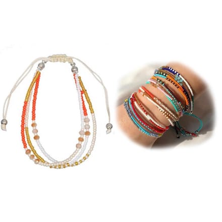 Sorprese armband - Boho Beads - armband dames - verstelbaar - cadeau - Model H