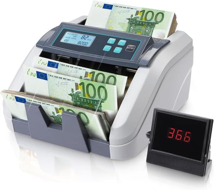 Geldtelmachine - Geldteller - Valsgeldscanner - Telmachine