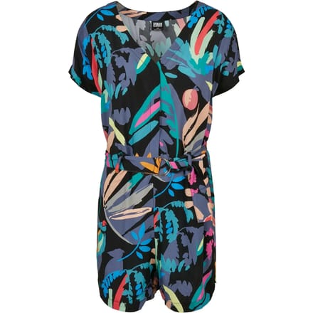 Shorts jumpsuit met riem voor vrouwen Urban Classics Viscose GT