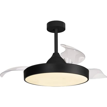 Mantra Iluminación LED plafondventilator Alaska zwart DC stil Ø 106 cm CCT