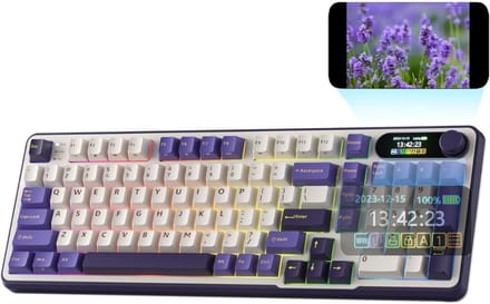 CLVP® Mechanical Keyboard - Mechanisch Toetsenbord Gaming - Wit en Paars