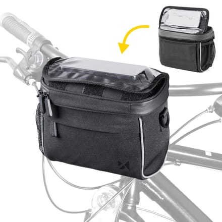 Wozinsky WBHBB-01 - Fietstas - Transparant Venster - 5 Liter - Zwart