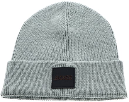 BOSS muts Foxxy Beanie Open Green mintgroen