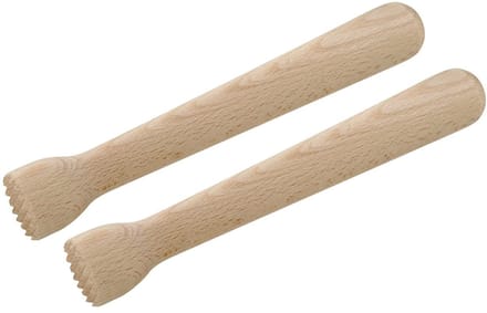 Set van 2 houten cocktailstampertjes FM Professional
