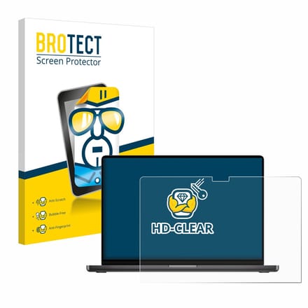 BROTECT - Screenprotector voor Apple MacBook Pro 16" M3 2023 - Folie Beschermfolie transparant