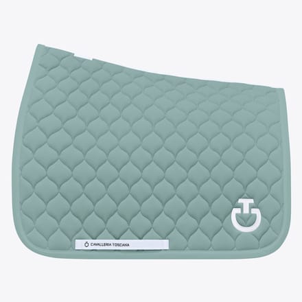 Cavalleria Toscana Circular Gewatteerd Zadeldek SS25 Full Teal Green