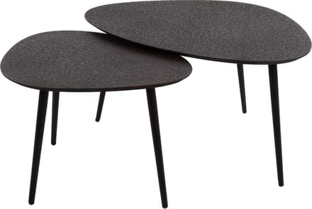 AnLi Style Salontafel set/2 driehoekig metallic