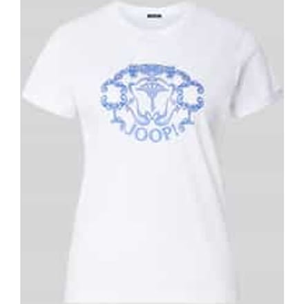 regular fit T-shirt met strass-steentjes model 'Tulya'