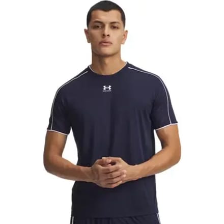Under Armour UA M Challenger Train SS-BLU Heren Sportshirt - Midnight Navy - Wit