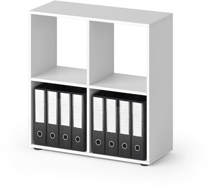 Vicco Tetra Ruimteverdeler – 72.6 x 72 cm met 2 vouwboxen Wit