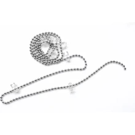 Madeco Lage Ketting Voor 89mm Verticale Lamellen Verchroomd 3,2m