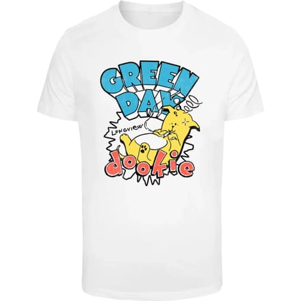 Merchcode Green Day - Dookie Longview Heren Tshirt - L - Wit