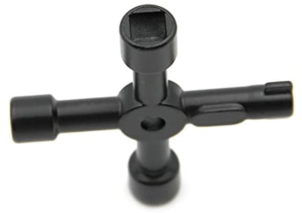 Multifunctionele Radiator Sleutel - 4-Way Utility Tool voor Onderhoud van Apparatuur en Kasten