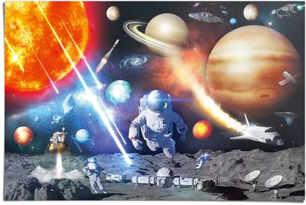 Poster Ruimtereis - 61 x 91,5 - Papier - REINDERS