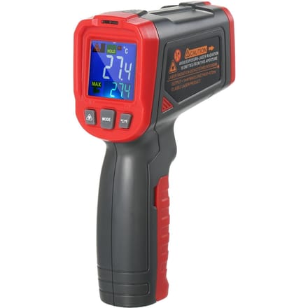 Infrarood Temperatuurmeetpistool LCD Digitaal Display Industriële Thermometer Contactloos Pistool rood