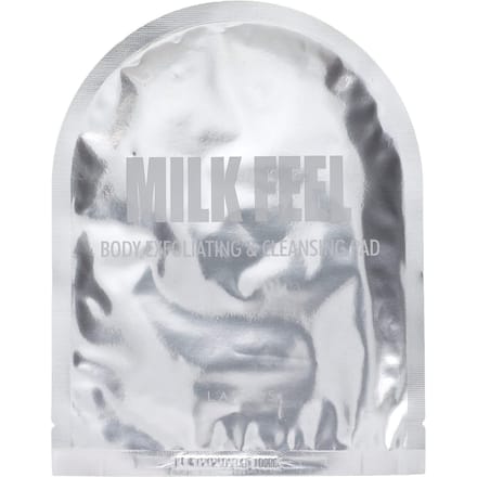 Lapcos, Milk Fill, tampon exfoliant et nettoyant pour le corps, 1 feuille, 40 ml (1,35 once liquide) gray