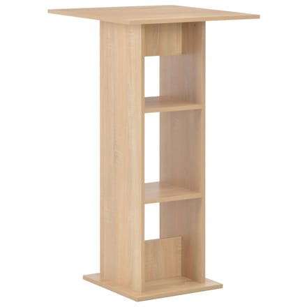 vidaXL - Bartafel - 60x60x110 - cm - eikenkleurig