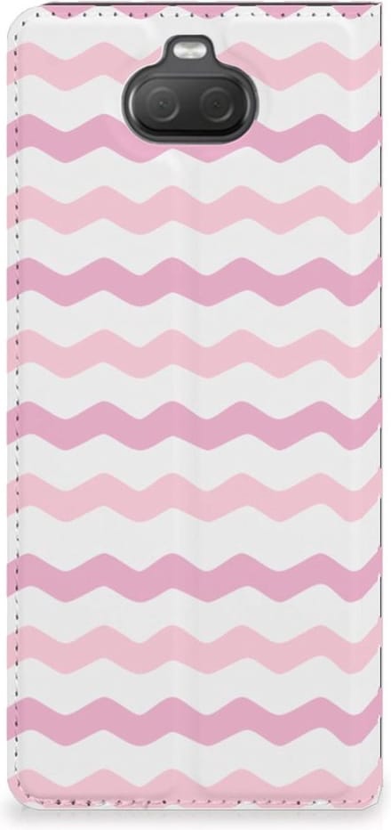 Sony Xperia 10 Hoesje met Magneet Waves Roze
