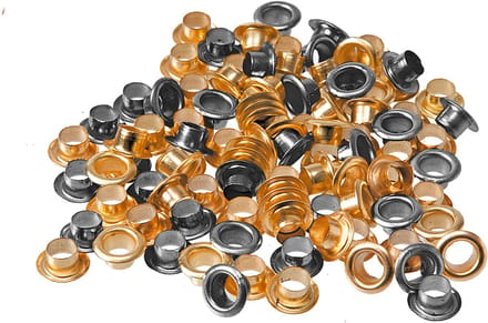 200 stuks ringklinknagels 5 mm goud en zilver