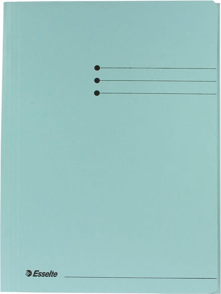 Esselte Manilla 3-klepsmap - A4 - 50 stuks - Blauw