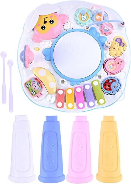 Leertafel Peuters - Activiteitenstation Baby - Educatief Spelen - Veilige Stabiliteit - 42 cm - Multicolor