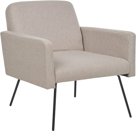 NARKEN - Fauteuil - Beige - Polyester