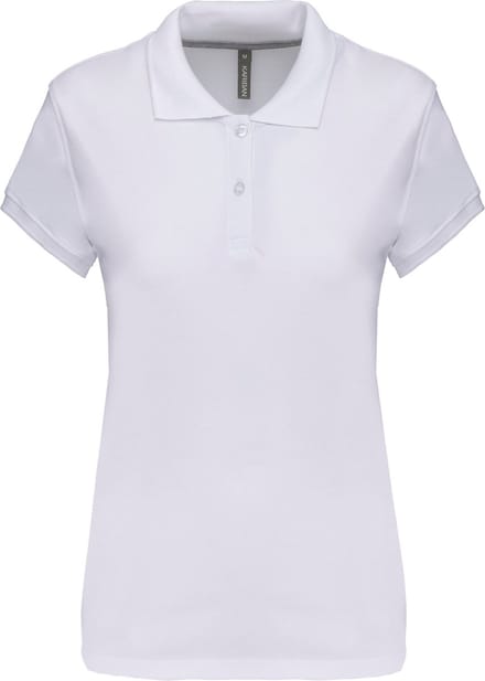 Kariban Damespolo korte mouwen K242 - White - M