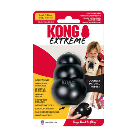 Kong Extreme - Honden Speelgoed - Rubber - Zwart - S - Tot 9 kg