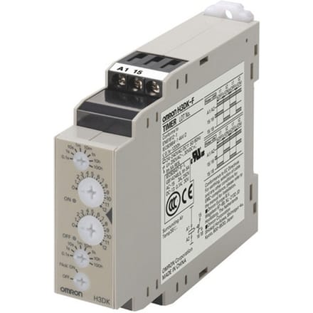 Omron H3DK-F Multirange Timer Relay 24-240VAC/DC - H3DK6006R