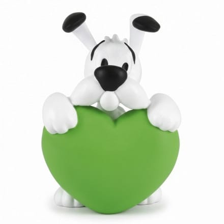 Plastoy Asterix PVC Figure Dogmatix Green Heart 4.5 cm Mini-Figuur
