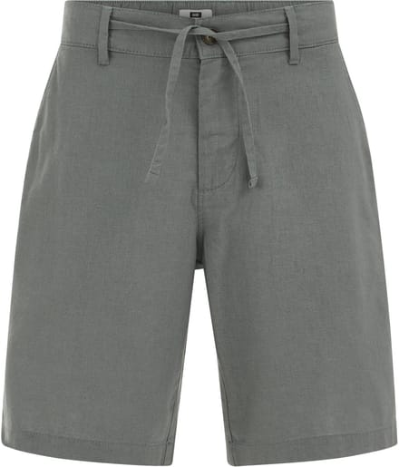 WE Fashion Heren relaxed fit comfort short van linnenmix