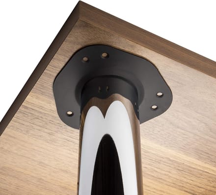 Set van 4 Verstelbare Tafelpoten Rond 71 cm Hoogte Zwart
