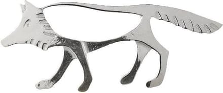 AuBor ®. Broche. Zilver. De wolf. Grote zilveren broche