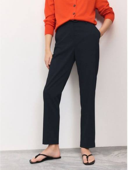 Next - Dames - Op maat gesneden smalle broek - Blauw