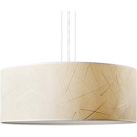 LeuchtNatur Discus hanglamp 35cm bladeren wit
