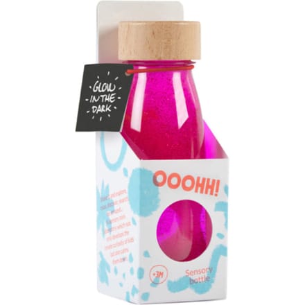 Petit Boum sensorische fles Float pink glow in the dark 3 mnd+